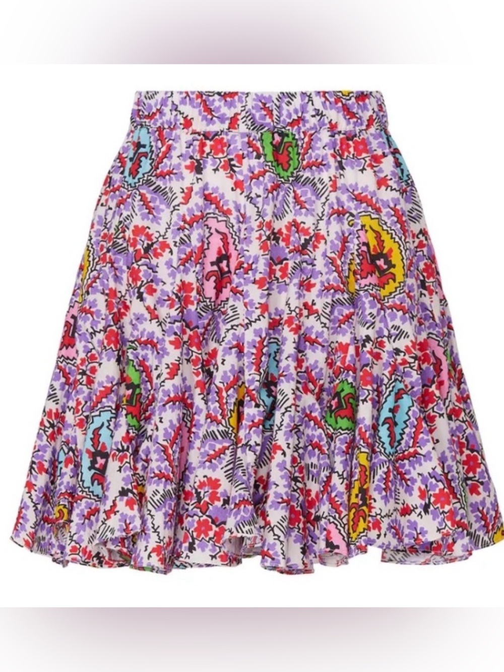 Rhode Hilary Paisley Skirt Purple Colorful Women’s Size Small